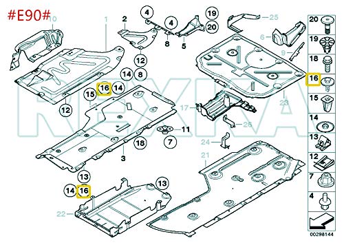 Rexka 50 pcs M4.8-1.61 x 16mm Hex Head Sems Screws for BMW Wheel Arch Trim Underfloor Coating Rear Trim Cover Underhood Shield 07147129160 E46 E60 E63 E66 E70 E82 E83 E90 07-14-7-129-160 - LeoForward Australia