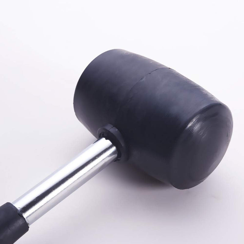  [AUSTRALIA] - Utoolmart 20 Ounce Rubber Mallet Hammer 65mm Diameter with Anti-Slip PVC Coated Handle Tool for Floor Installation