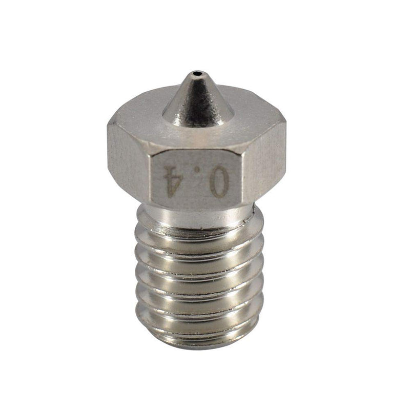  [AUSTRALIA] - Upgrade Plated Wear Resistant M6 Thread Brass Nozzle Pack 0.4mm for 1.75mm V6 Hotend Titan Aero Extruder Prusa I3 MK3 MK3S Anycubic I3 Mega S/Zero 2.0 / Vyper 3D Printer (4x0.4mm)