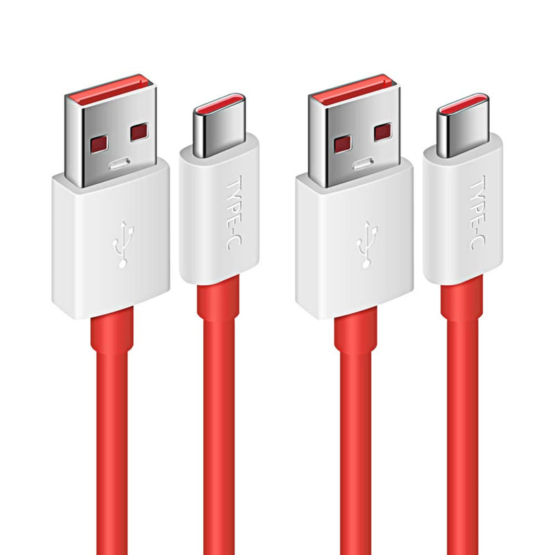  [AUSTRALIA] - COOYA Dash Charge Cable Replacement for OnePlus 7 6T 6 5 5T, 65W 80W SUPERVOOC Charge for OnePlus 11 10 Pro/Nord 2T/N20/N30 Warp Charge for OnePlus 7 Pro 7T 8 Pro, 6ft 2Pack USB C Charging Data Cable