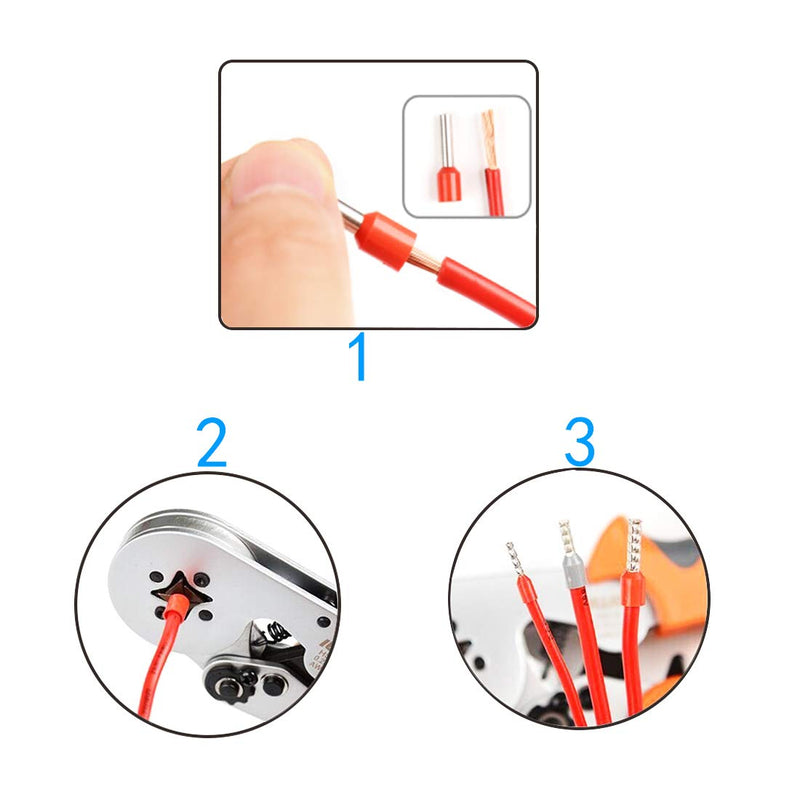  [AUSTRALIA] - XFFCSEC 70PCS 4 Gauge Ferrule Connectors - Insulated End Terminals for Car Amplifier Power-Cable Terminals Clean Install and Better Connection (Black+Red) Black+Red(70PCS)