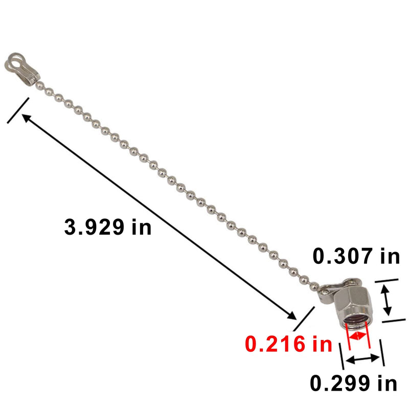  [AUSTRALIA] - BOOBRIE 5PCS RF Connector Accessories Protective Cover SMA Dust Cap SMA Coax Cap Have Chain for SMA Female Jack Adapter Connector Nickel-Plated 5-Pack
