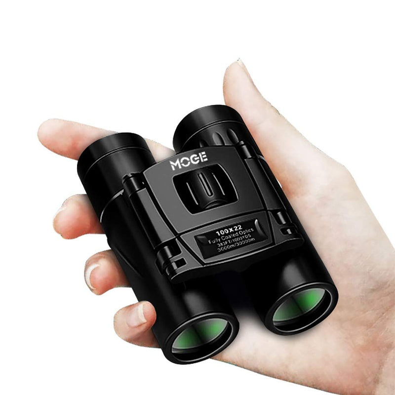  [AUSTRALIA] - 100x22 Binoculars, Compact Binoculars Low Night Vision HD Phone Binoculars with BAK4 Prism FMC Lens 383/1000M Waterproof Easy Focus Binoculars for Bird Watching Hunting Outdoor Sports