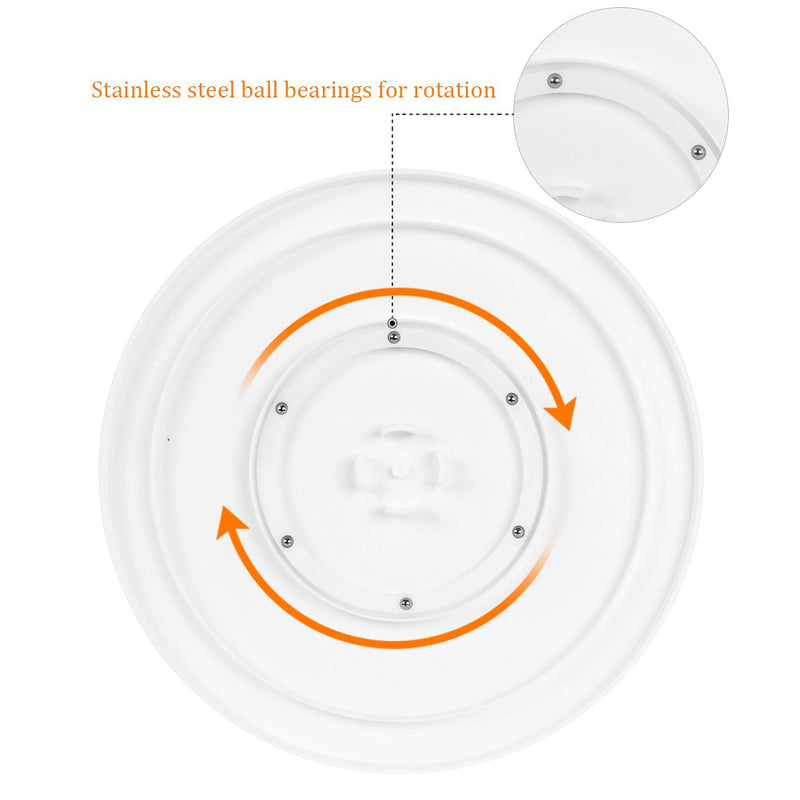 Kootek 11 Inch Rotating Cake Turntable with 2 Icing Spatula and 3 Icing Smoother, Revolving Cake Stand White Baking Cake Decorating Supplies - LeoForward Australia
