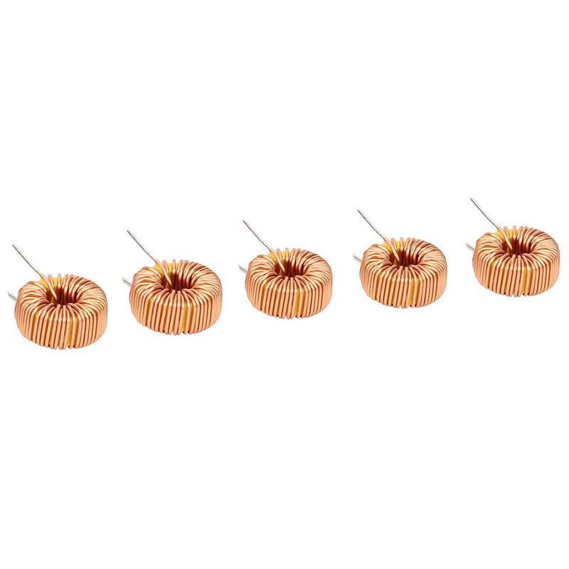  [AUSTRALIA] - 20PCs vertical toroid wind inductor wire, 5026 100UH 6A 0.6mm copper inductor coil for PCB, stable performance and durability