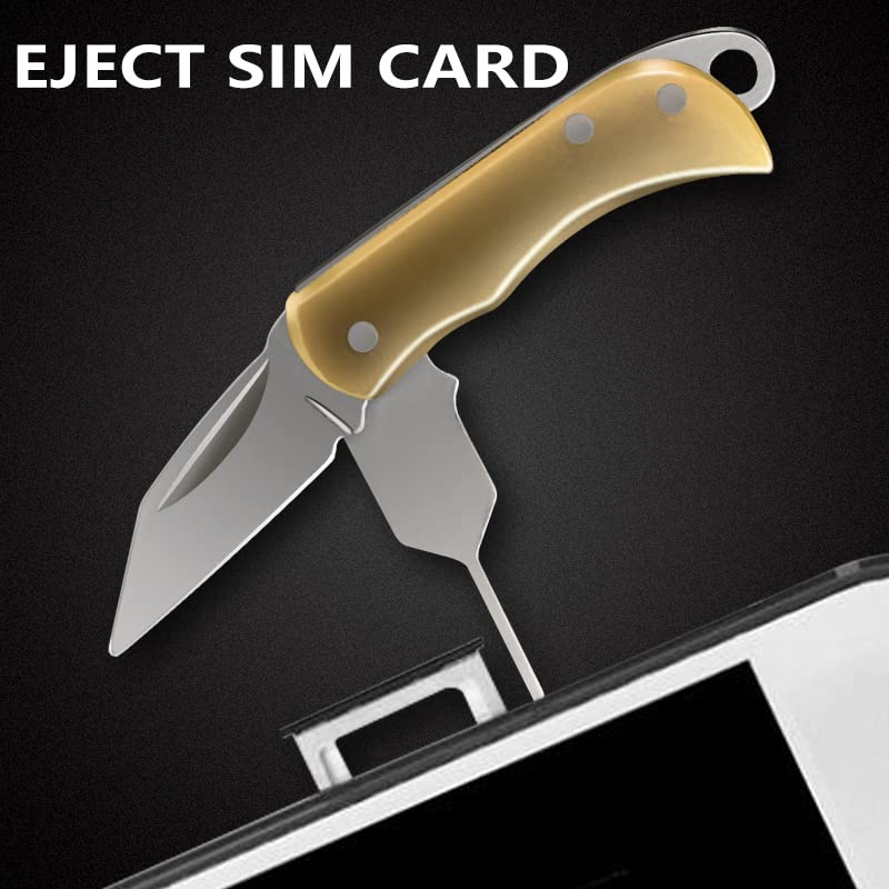  [AUSTRALIA] - Nsiucion SIM Card Eject Pin Sim Tray Removal Tool with Knife 2 in 1 on Key Chain Cut Express Box, for iPhone