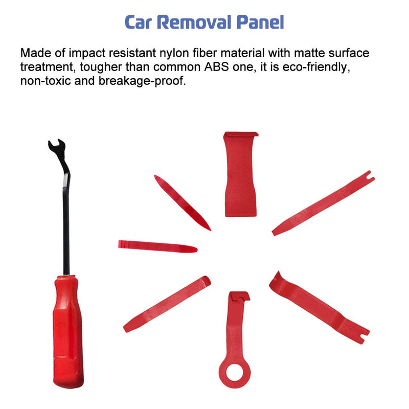  [AUSTRALIA] - Apeixoto 8PCS Auto Trim Removal Tool Set Car Panel Removers for Car Audio Dash Door Panel Window Molding Fastener Remover Tool Kit AP1006K