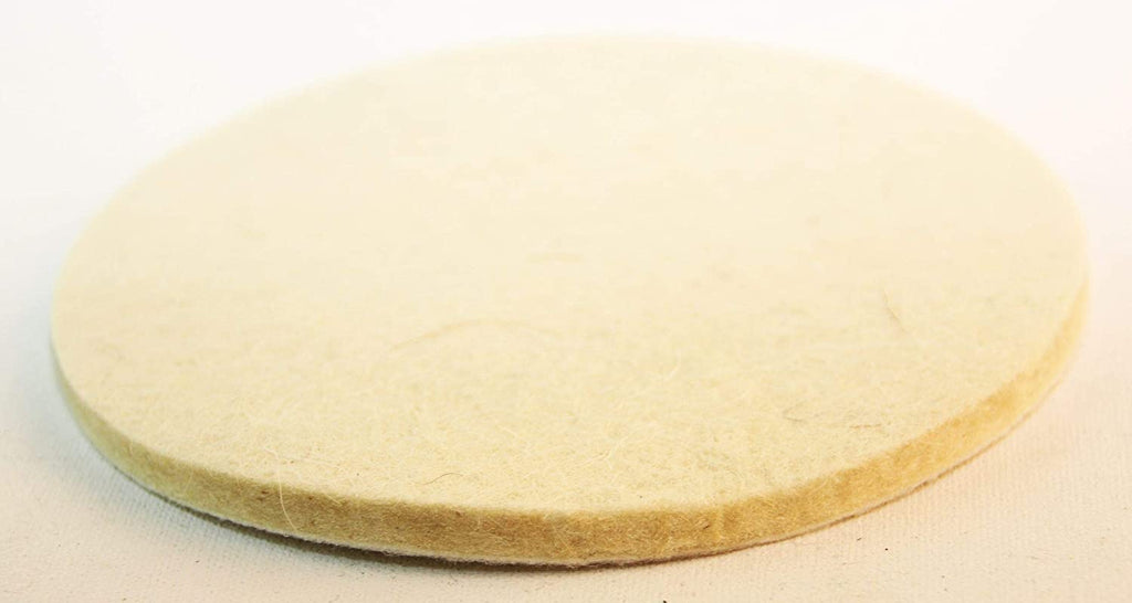  [AUSTRALIA] - Velcro gloss polishing disc 125 x 6mm for Velcro sanding disc 125mm (only felt without sanding plate) (5) 5