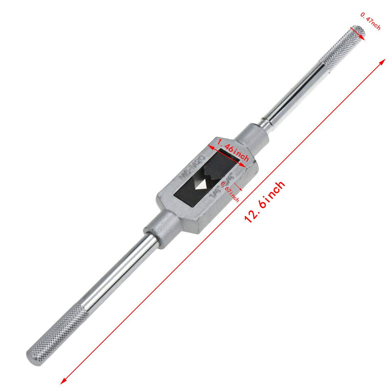 Bitray M6-M20 Adjustable Tap Wrench 1/4 inches-3/4 inches Reamer Steel Adjustable Wrench Hand Tool Hand Taps Holder Tapping Reamer Tools for Metalworking - LeoForward Australia