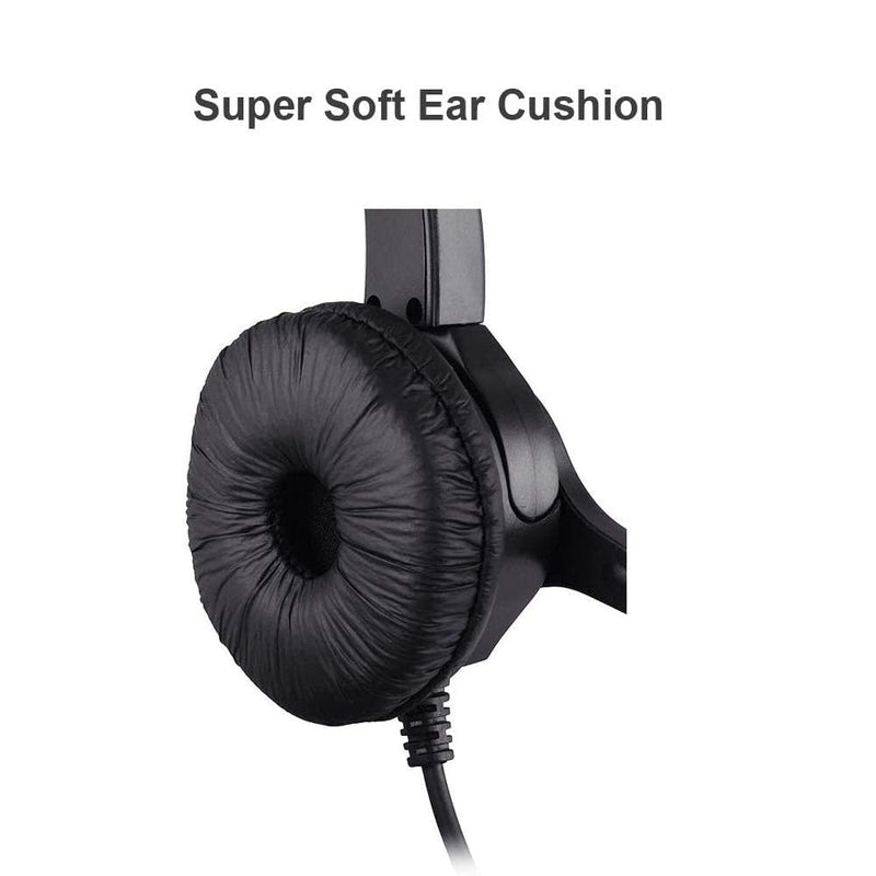  [AUSTRALIA] - TelPal Corded Noise Cancelling Monaural Headset with USB Headset Adapter as Office PC Headset for Computer/PC/Laptop Use Only UH500