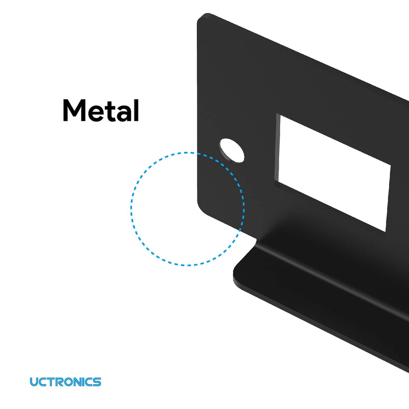  [AUSTRALIA] - UCTRONICS I/O Panel with 2 Slots for Keystone Jacks, Compatible with Complete Raspberry Pi Ultimate Rack Mount, 2 Pack