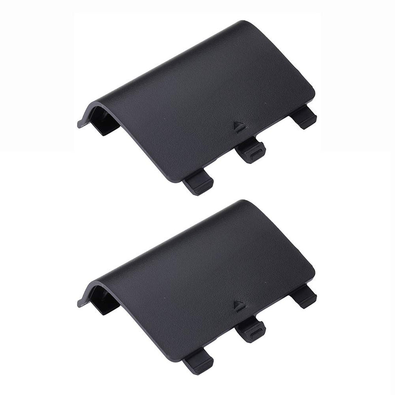 2X Battery Cover Door for Xbox One Wireless Controller(Black) Black - LeoForward Australia