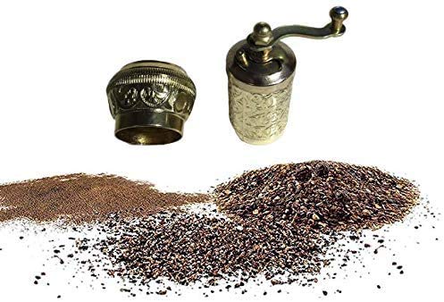  [AUSTRALIA] - Pepper Mill, Spice and Coffee Mill,anadolu turkısh coffe grinder Adjustable Coarseness,Premium Grinder & Casting Best Carving Metal grinder-, 4.2"