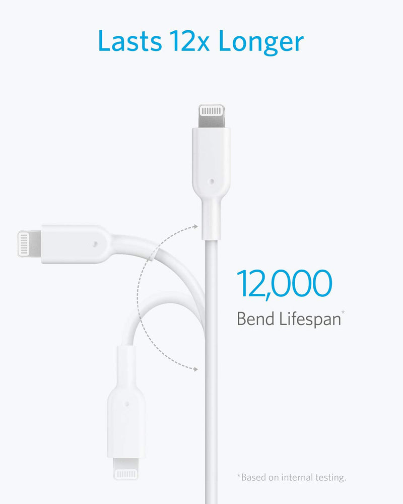  [AUSTRALIA] - Anker USB C to Lightning Cable, 321 (6ft,White), MFi Certified for iPhone 13 Pro 12 Pro Max 12 11 X XS, AirPods Pro, Supports Power Delivery (Charger Not Included) 6ft White 1