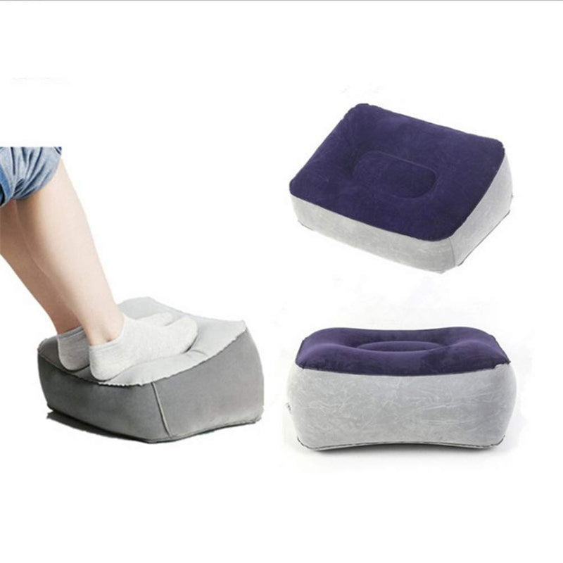  [AUSTRALIA] - BESPORTBLE Inflatable Feet Rest Pillow Cushion Leg Rest Support Pillow for Travel Office Car Camping Airplane Foot Massage Stool Relax Cushion