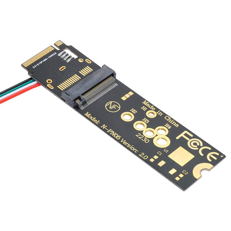  [AUSTRALIA] - Xiwai Wireless NGFF A/E-Key WiFi Card to M.2 NGFF Key-M NVME SSD Adapter for AX200 WiFi 6 Bluetooth 5.1 3165AC to NGFF