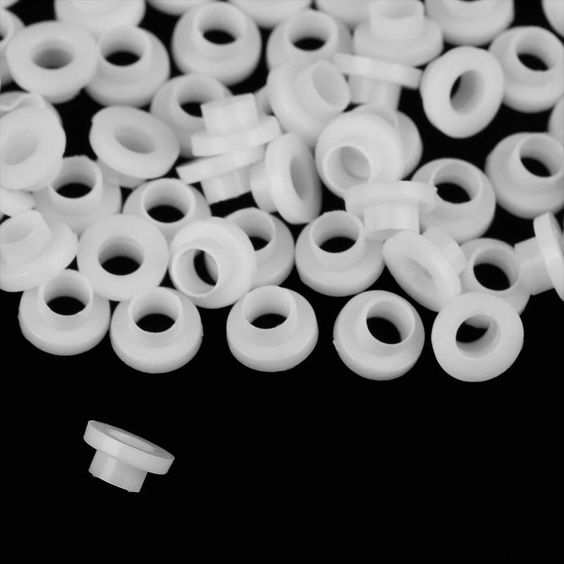  [AUSTRALIA] - Hilitand 100pcs Bushing Washer, Insulated Plastic Spacer Transistor Washer Kit(TW-3（100pcs）) (TW-6（100pcs）) TW-6（100pcs）