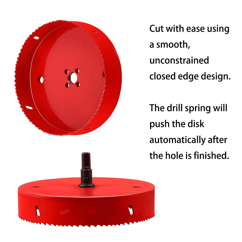  [AUSTRALIA] - ASTP&FH 2-3/4" Hole Saw with Arbor Mandrel ,HSS Bi-Metal & Heavy Duty Steel Design, for Metal,Stainless Steel,Cornhole Boards,Drywall,Plastic,Brass,Aluminum,Iron and Wood（70 mm） 70mm