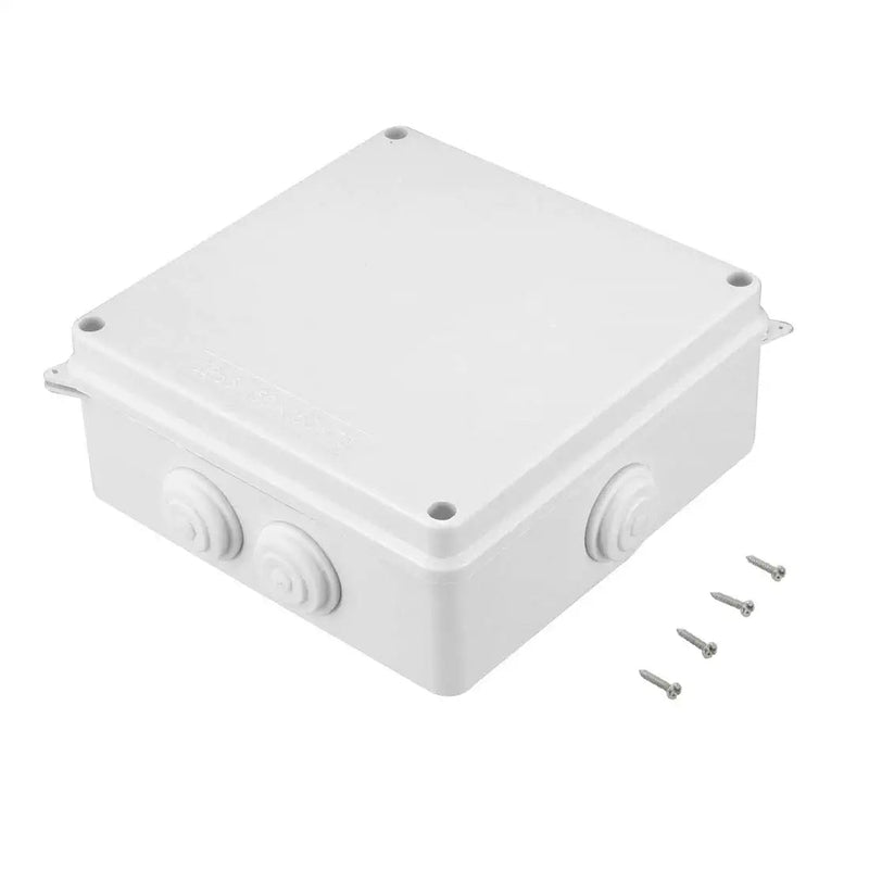  [AUSTRALIA] - Awclub ABS Plastic Dustproof Waterproof IP65 Junction Box Universal Electrical Project Enclosure White 5.9"x5.9"x2.8"(150mmx150mmx70mm) 5.9"x5.9"x2.8"