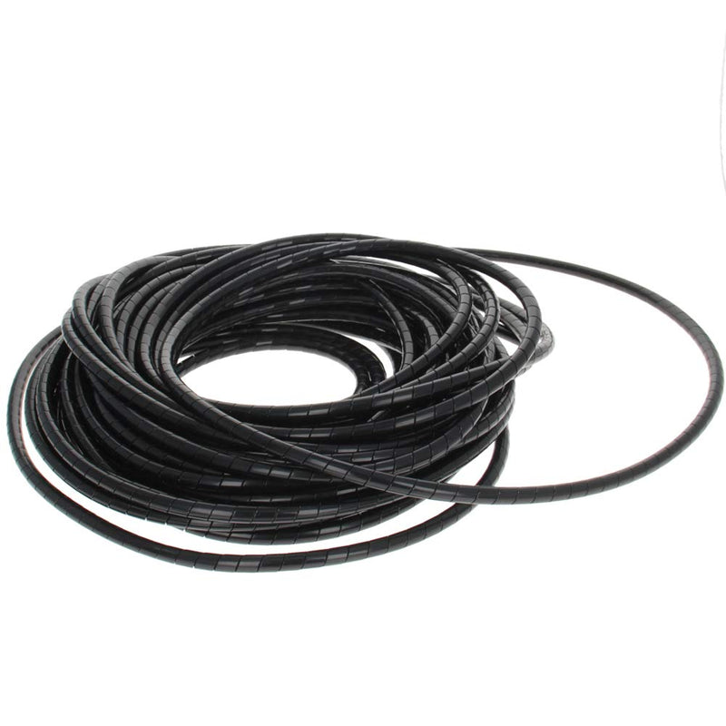  [AUSTRALIA] - Othmro 2pcs Spiral Cable Wrap Spiral Wire Wrap Cord for Computer Electrical Wire Organizer Sleeve(Dia 18MM-Length 3.5M Black)