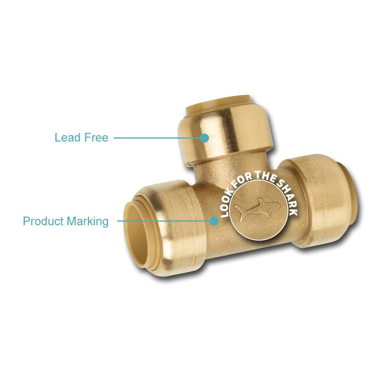  [AUSTRALIA] - Sharkbite 25560LFA Washing Machine Angle Valve, 1/2 Inch x 3/4 Inch MHT Garden Hose Valve, Push-to-connect Copper, PEX, CPVC, PE-RT Pipe