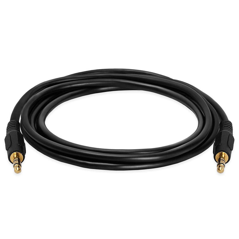 Cmple - 3.5mm Aux Male to Male Stereo Audio Cable Auxiliary Headphones Cord MP3 PC - 6 Feet 6FT Black - LeoForward Australia