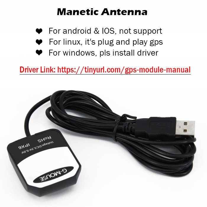  [AUSTRALIA] - Geekstory 2PCS VK-162 G-Mouse USB GPS Dongle Navigation Module External GPS Antenna Remote Mount USB GPS Receiver for Raspberry Pi Support Google Earth Window Linux