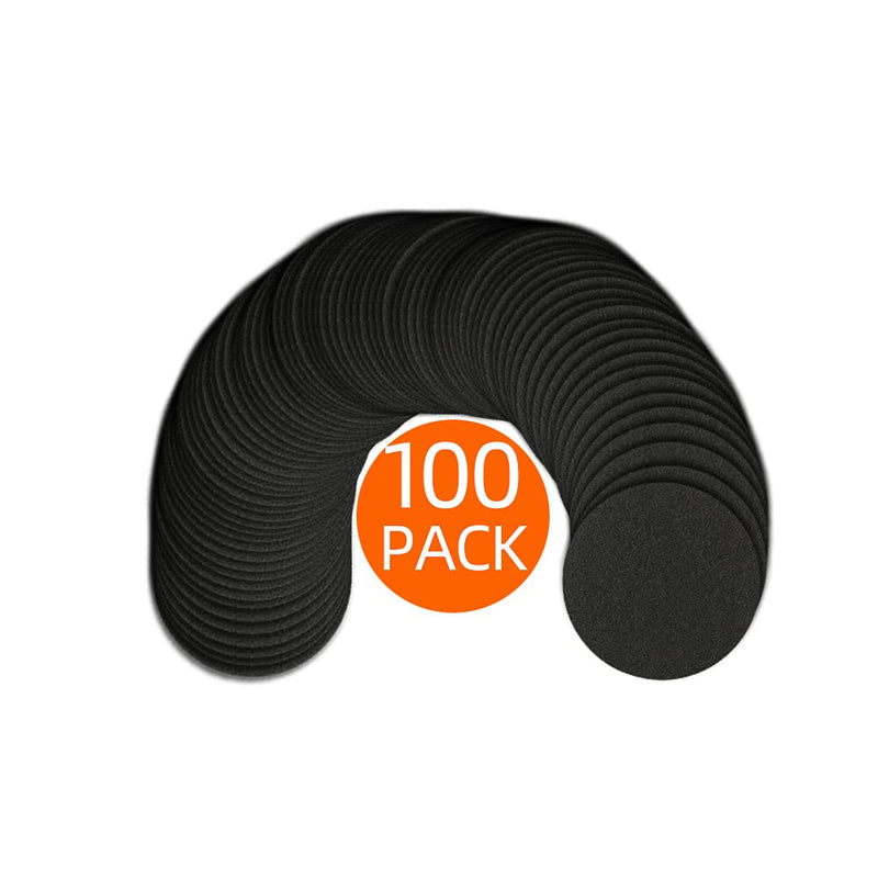  [AUSTRALIA] - YTkavq 100pcs 2 inch Sanding Disc Hook and Loop, 180 Grit Wet Dry Silicon Carbide Sandpaper 180#