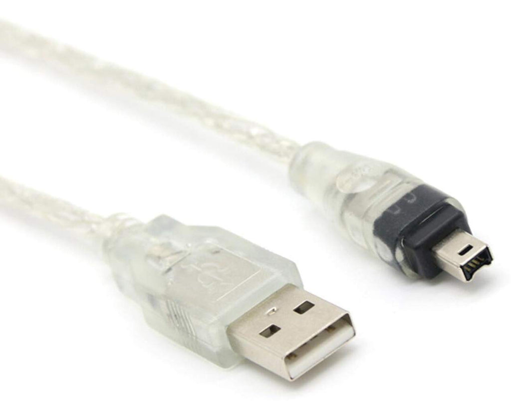  [AUSTRALIA] - MaxLLTo 6ft 1.8m USB to Firewire IEEE 1394 4 Pin iLink Adapter Data Cable ( Please confirm your Devices Support USB to Firewire 4Pin Connecting before order )