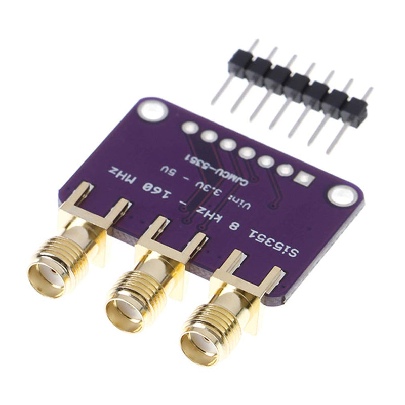  [AUSTRALIA] - HiLetgo Si5351A I2C 25MHZ I2C High Frequency Signal Generator Breakout Board Square Wave Frequency Generator Signal Generator 8KHz to 160MHz 3-5VDC for Arduino