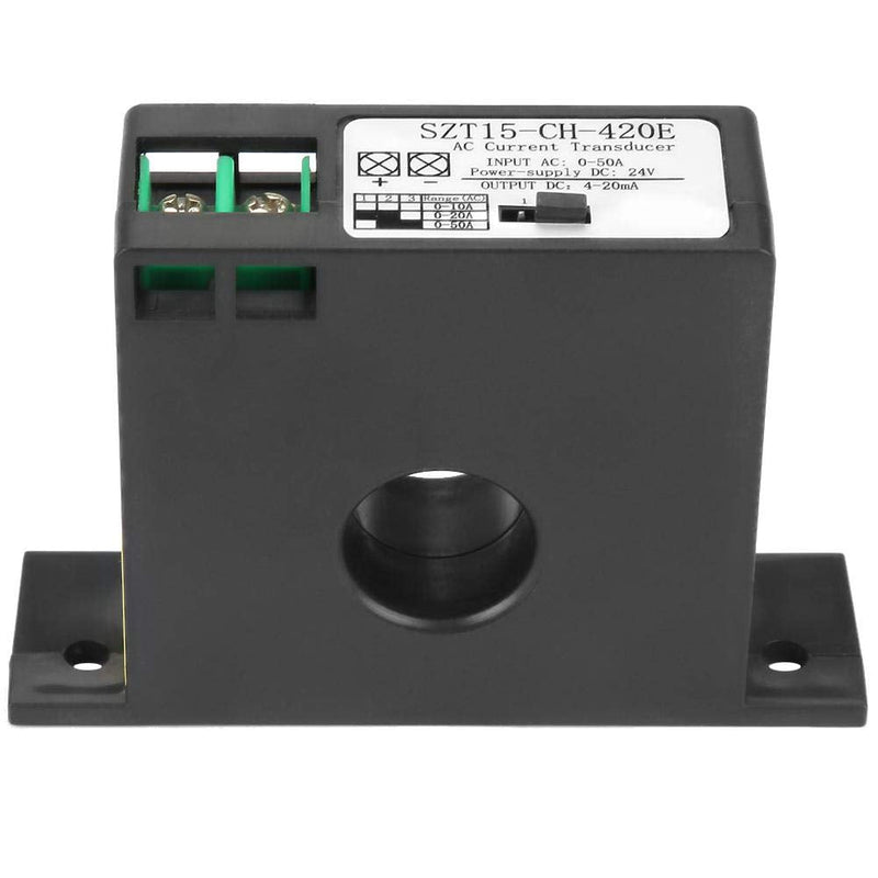  [AUSTRALIA] - AC current converter, SZT15-CH-420E current converter transformer sensor current converter AC 0-50A to DC 0-5V/0-10V/4-20mA