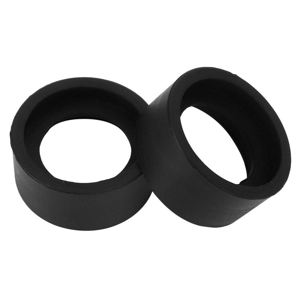  [AUSTRALIA] - 2PCS Eyepiece Cover Eyepiece Guard Soft Rubber 36mm Diameter Stereo Microscope Accessory for 32-36mm Stereo Microscope(Flat Angle)
