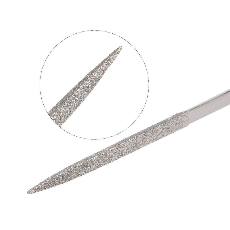  [AUSTRALIA] - Rannb Triangle Diamond Needle Files 5.5"/140mm Length - 10pcs Triangle Shape 5.5" Length