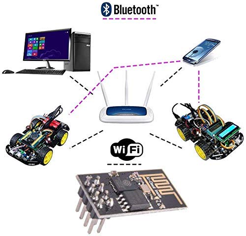  [AUSTRALIA] - 4Pcs ESP8266 Serial Wifi Module ESP-01 Updated Wireless Transceiver Board 3.3V for Arduino