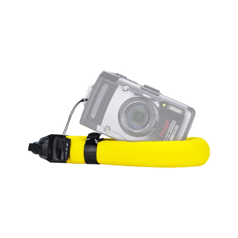  [AUSTRALIA] - JJC Waterproof Camera Float Strap Cell Phone Float Strap Compatible with Olympus TG-6 TG-5 TG-4 Nikon W300 W100 Canon D30 Fuji XP140 XP130 XP90 XP80 & Smartphone Cell Phone Inside Waterproof Case Yellow