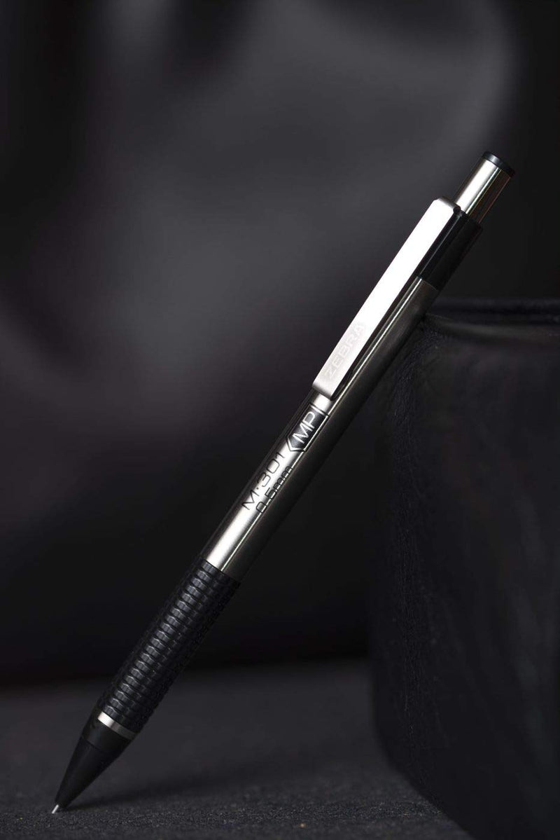  [AUSTRALIA] - Zebra Pen M-301 Mechanical Pencil, Stainless Steel Barrel, Fine Point, 0.5mm, Black Grip, 2-Pack