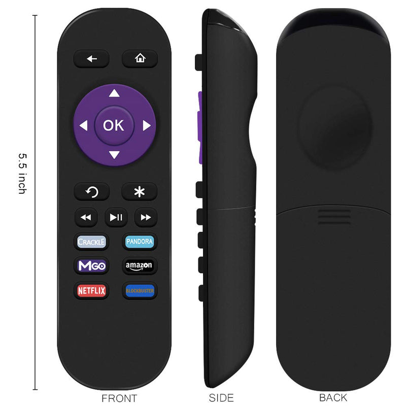 Gvirtue Lost Remote Control Replacement Compatible with Roku 1, Roku 2, Roku 3, Roku 4, (HD, LT, XS, XD), Roku Express. Do NOT Support Roku Stick, Roku Premiere, Roku Ultra, Roku TV or Roku Game - LeoForward Australia