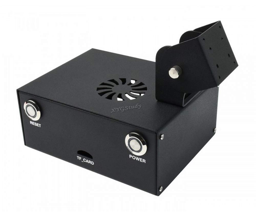  [AUSTRALIA] - XYGStudy Jetson Nano 2GB Metal Case (E) with Camera Holder and Invisible Cooling Fan Design Specialized for Jetson Nano 2GB Developer Kit Only Case (E) for 2GB Jetson Nano