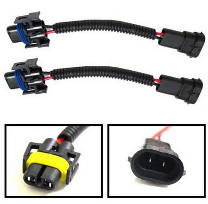  [AUSTRALIA] - iJDMTOY (2) H11 H8 H9 Extension Wiring Harness Sockets Wires Compatible With Headlights or Fog Lights Use