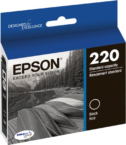Epson T220120 DURABrite Ultra Black Standard Capacity Cartridge Ink (WF-2760, WF-2750, WF-2660, WF-2650, WF-2630, XP-424, XP-420, XP-320) - LeoForward Australia