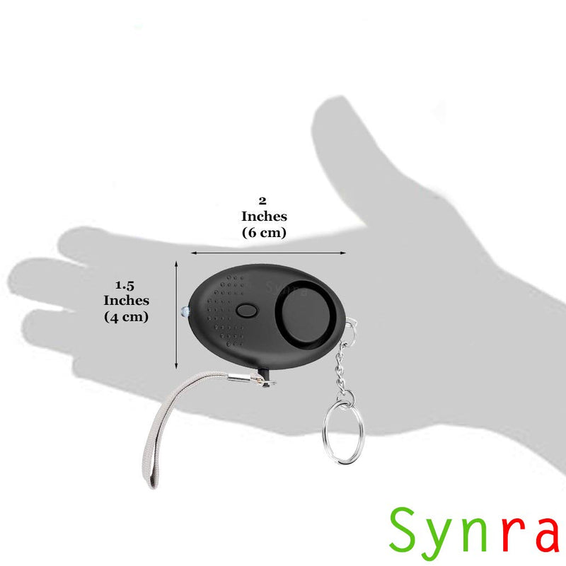 Synra Personal Alarm with Keychain, Clear, Loud Sound Brings Help, Easy, Quick Pull-Pin for Elderly and Kids, Small Light-weight Security and Flashlight for Joggers, Handbag, Must have For Emergencies - LeoForward Australia
