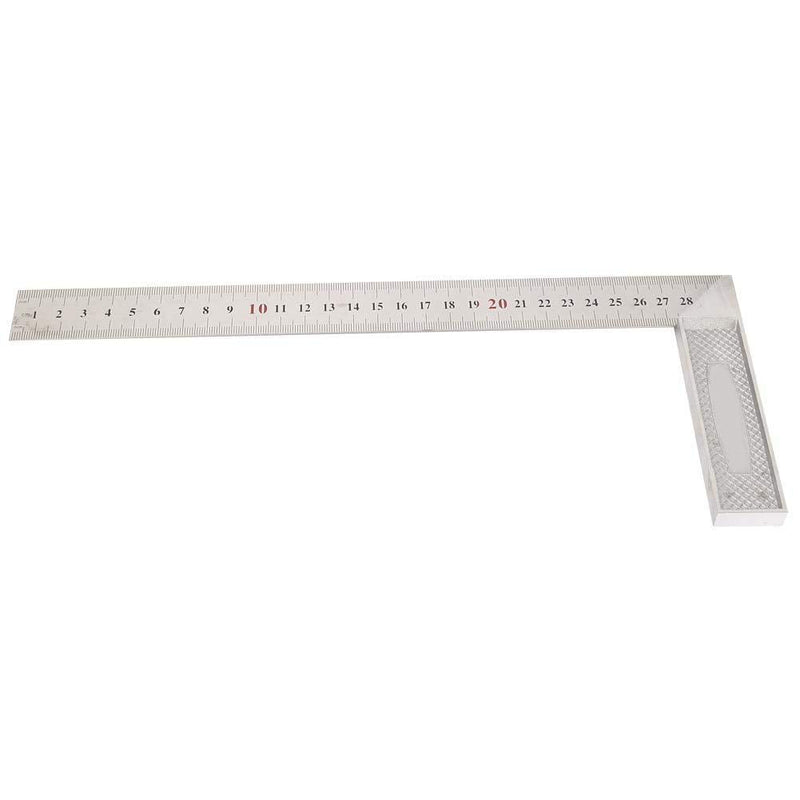  [AUSTRALIA] - 90 Degree Straight Edge Ruler Straightedge Right Angle Ruler 30cm / 11.8in Aluminum Alloy for Woodworking Measure And Assistant Marking.(Standard)