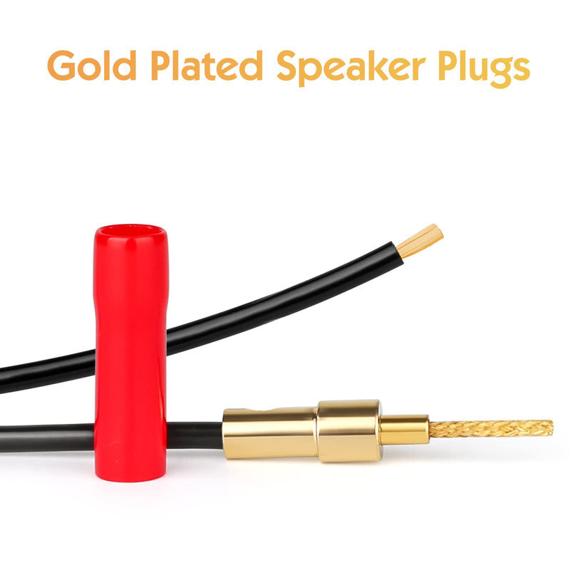  [AUSTRALIA] - Flex Pin Banana Plugs for Speaker Wire-12 Pairs,PVC Soft Shell, Speaker Connector Pin Plug Type, 24K Gold Plated Insulated for Spring-Loaded Banana Jack Terminals 12 Pairs/24 Pcs