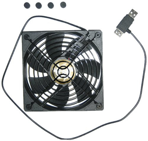  [AUSTRALIA] - Coolerguys Single USB Fan for Playstation, Xbox, Receivers, Roku (120mm) 120mm