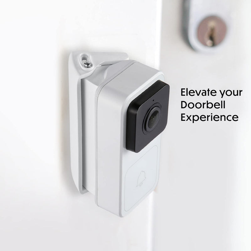  [AUSTRALIA] - Wasserstein Horizontal Adjustable Angle Mount and Wall Plate Compatible with Wyze Video Doorbell - 35° to 55° Adjustment