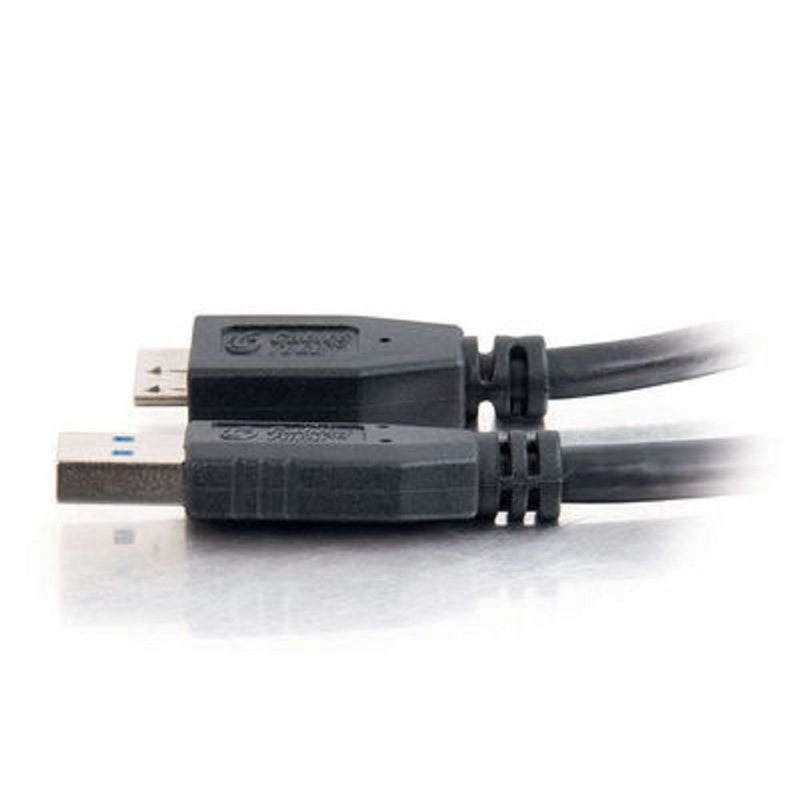 C2G USB Cable, USB 3.0 Cable, USB A to Mirco USB B Cable, 3.28 Feet (1 Meter), Black, Cables to Go 54176 USB A Male to Micro B Male 3.3 Feet - LeoForward Australia