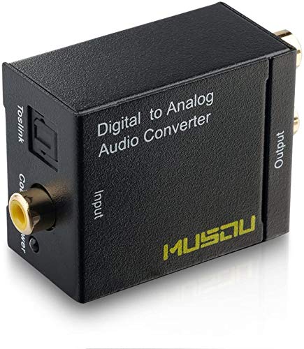  [AUSTRALIA] - Musou Digital Optical Coax to Analog RCA Audio Converter Adapter