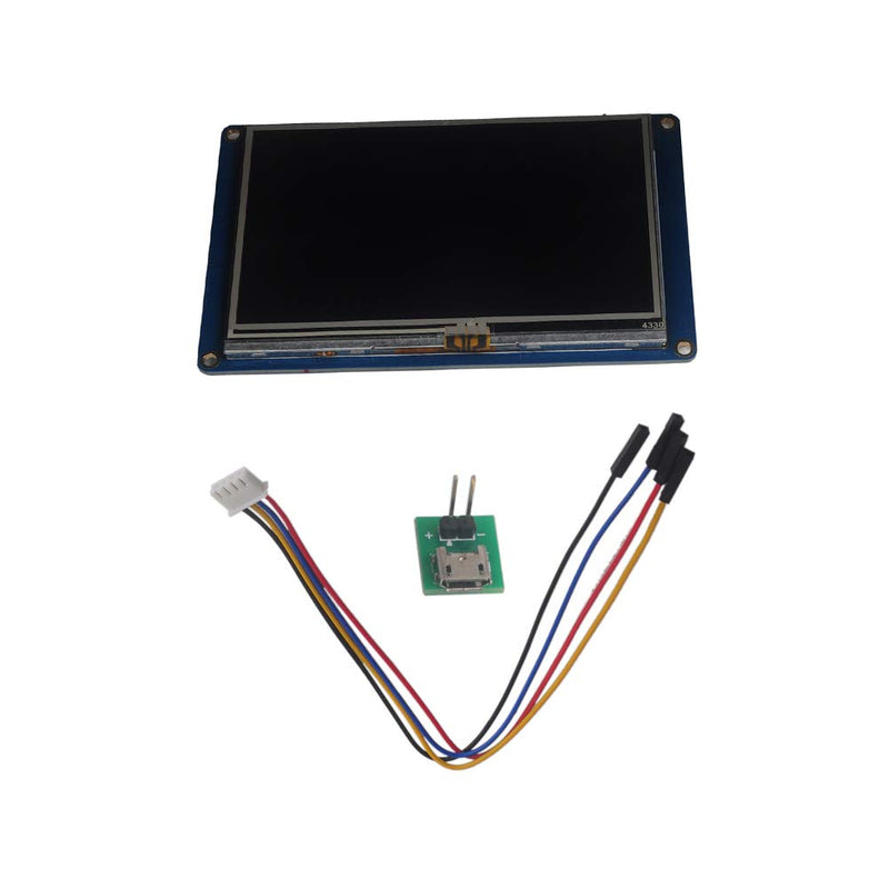  [AUSTRALIA] - NEXTION Display 4.3 inch NX4827T043 Resistive Touch Screen UART HMI LCD Module 480x272 for Arduino Raspberry Pi