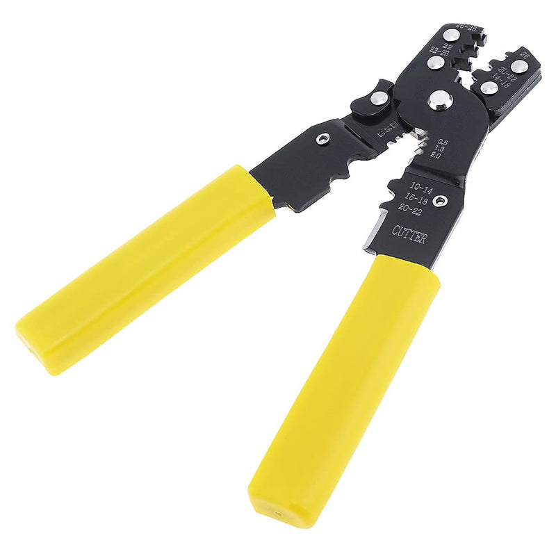  [AUSTRALIA] - OriGlam Wire Crimper, Wire Cutter, Wire Stripper, Crimper, Cutter Electrical Multi-Tool, Network Cable Cutting Stripping Crimper for Video, Telecom, Datacom