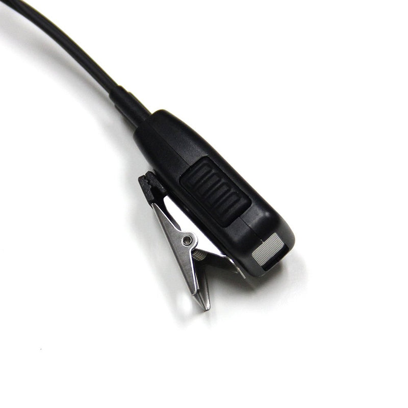 MaximalPower HYTERA HYT Single Wire 2-Pin Radio Earbud Headset PTT Mic in-Ear Clear Coil Tube - LeoForward Australia